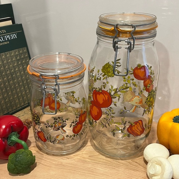 🫑 ARC FRANCE -Spice of Life" Glass Jars - 1L & 2L - Picture 2 of 14